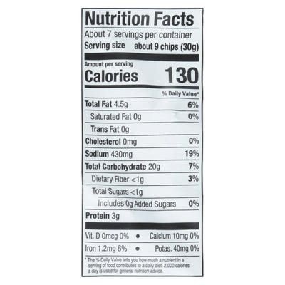 Pretzelized - Pita Chip Sea Salt - Case Of 12-7 Ounce