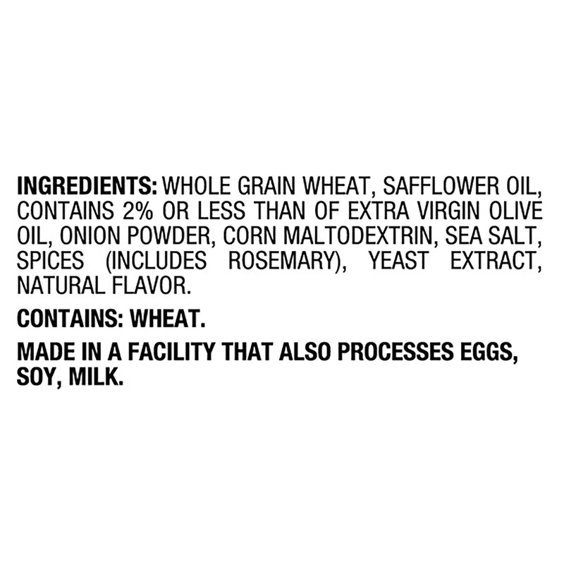 Back To Nature - Crkrs Rsmry Olive Oil Ww - Case Of 12-7 Ounce