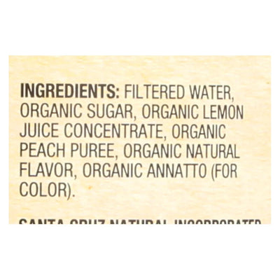 An image displaying Santa Cruz Organic Lemonade Juice - Peach - Case Of 12 - 32 Ounce. by Santa Cruz Organic