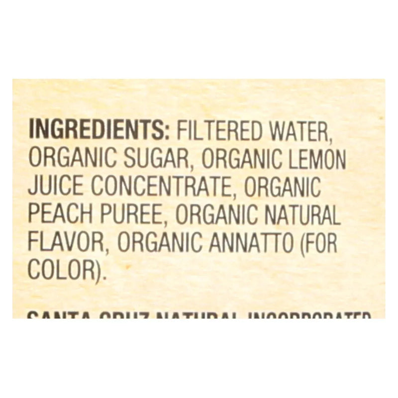 An image displaying Santa Cruz Organic Lemonade Juice - Peach - Case Of 12 - 32 Ounce. by Santa Cruz Organic