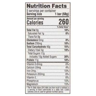 Clif Bar - Enrgy Br Og3 Crunchy Pbtr - Case Of 9-5/2.4 Ounce