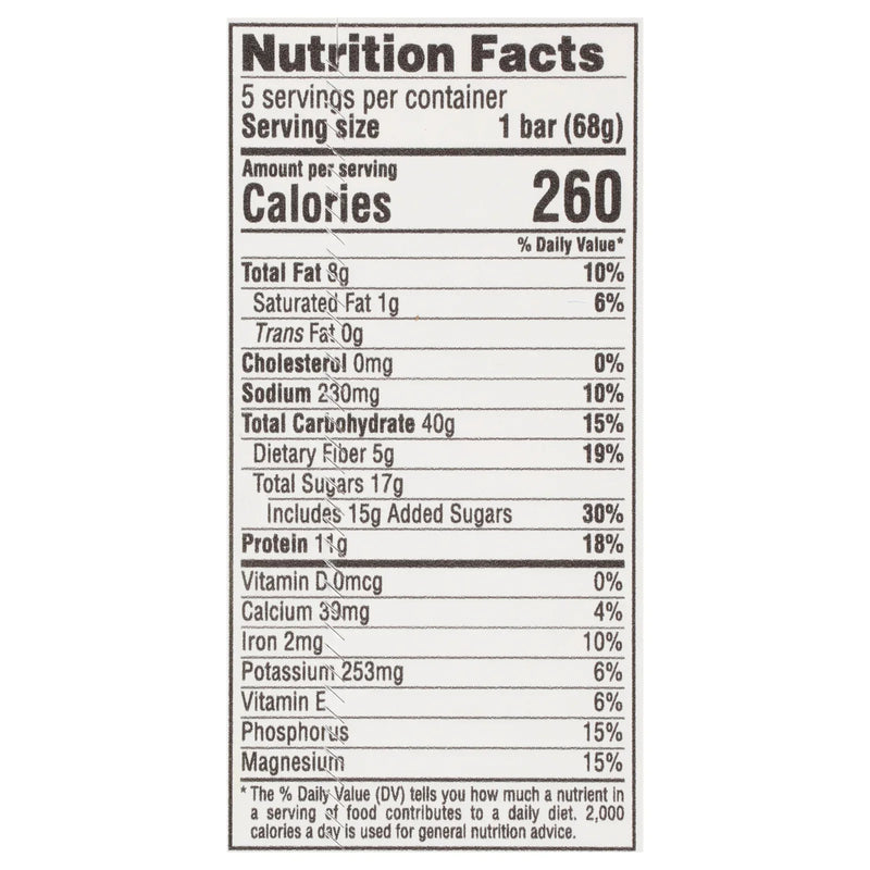 Clif Bar - Enrgy Br Og3 Crunchy Pbtr - Case Of 9-5/2.4 Ounce