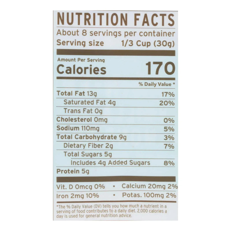 An image displaying Purely Elizabeth - Gran Gluten Free Vanilla Almnd Butter - Case Of 6 - 8 Ounce by Purely Elizabeth