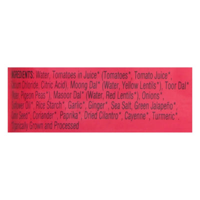An image displaying Maya Kaimal - Dal Organic Lentl Tom Garlc - Case Of 6-10 Ounce by Maya Kaimal