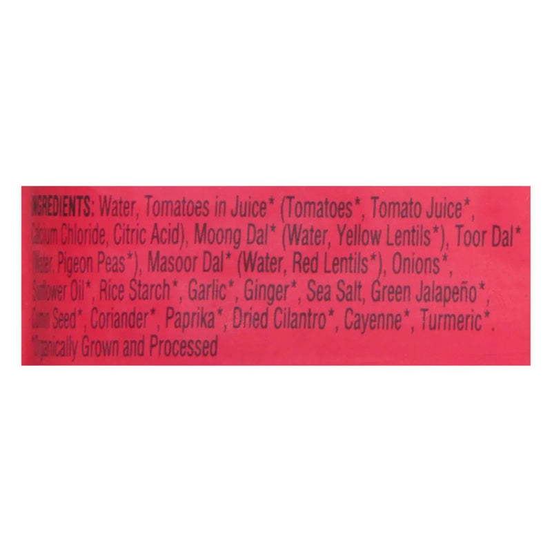 An image displaying Maya Kaimal - Dal Organic Lentl Tom Garlc - Case Of 6-10 Ounce by Maya Kaimal