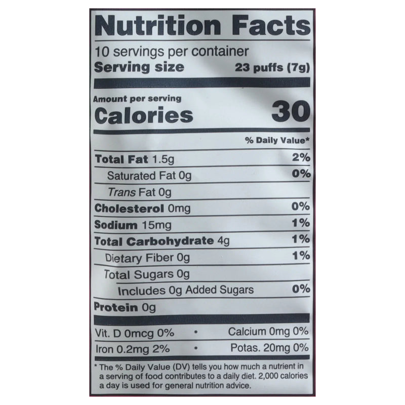 Lesser Evil - Lil Puff Organic Star Berry - Case Of 5-2.5 Ounce