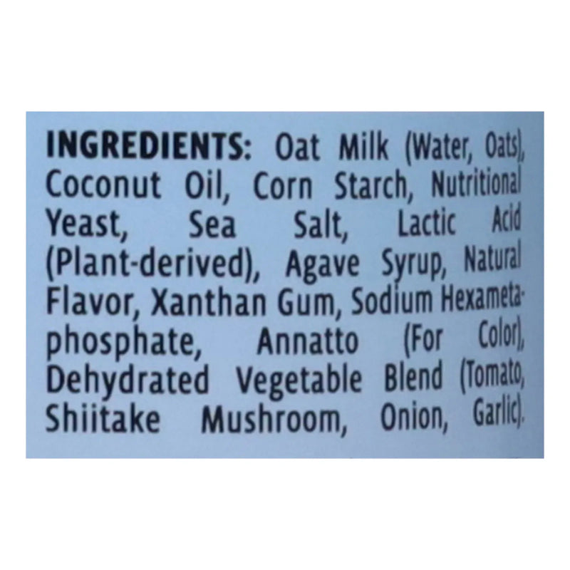 An image displaying Credo Foods - Cheeze Spry Oatmilk Chedd - Case Of 12-8 Ounce by Credo Foods