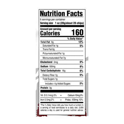 Boulder Canyon - Pot Chip Hickory Bbq - Case Of 12-6 Ounce