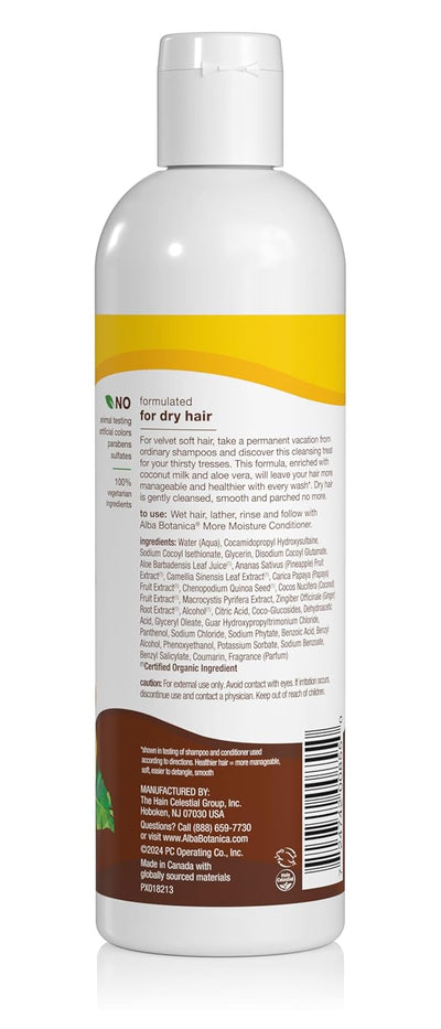 Alba Botanica - More Moisture Shampoo - Coconut Milk - 12 Fl Oz