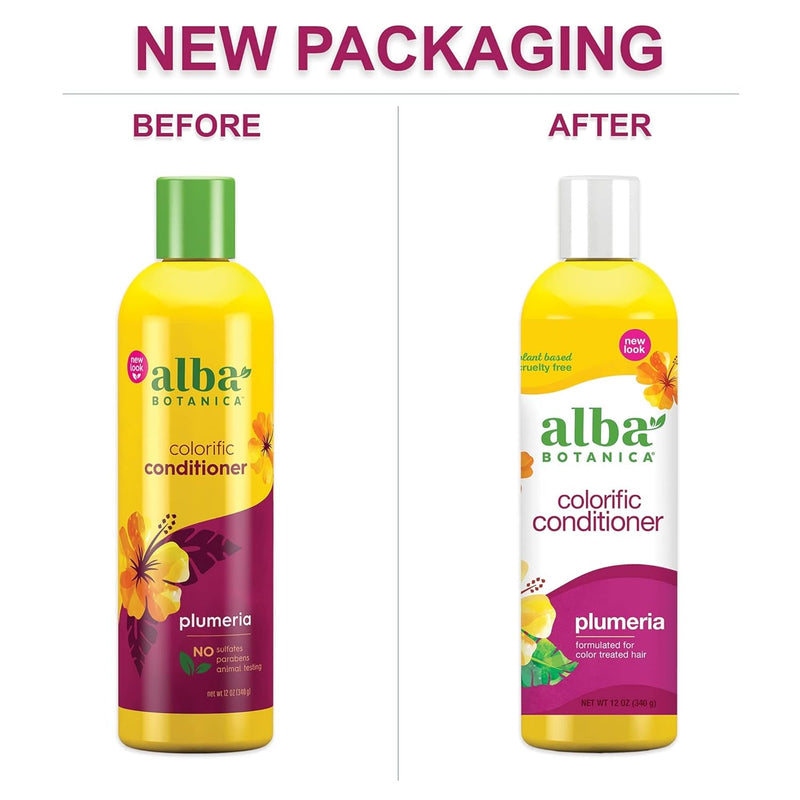Alba Botanica - Colorific Conditioner - Plumeria - 12 Fl Oz