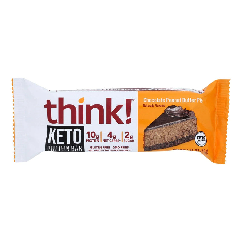 Think! Thin - Bar Keto Prtn Choc Pb Pie - Case Of 10-1.41 Ounce