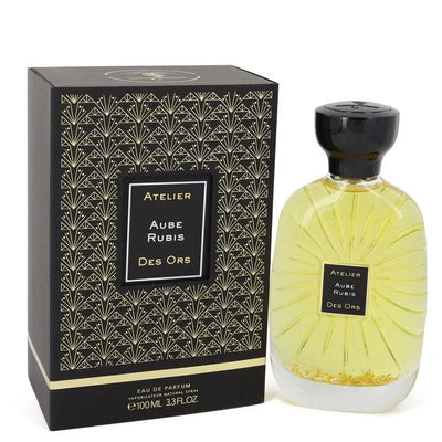 An image displaying Aube Rubis Des Ors by Atelier Des Ors Eau De Parfum Spray 3.3 oz for Women by Atelier Des Ors