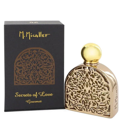 An image displaying Secrets of Love Gourmet by M. Micallef Eau De Parfum Spray 2.5 oz for Women by M. Micallef