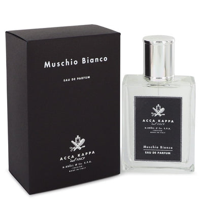 An image displaying Muschio Bianco (White Musk/Moss) by Acca Kappa Eau De Parfum Spray (Unisex) 3.3 oz for Women by Acca Kappa