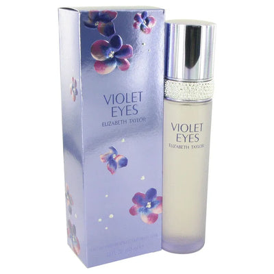 An image displaying Violet Eyes by Elizabeth Taylor Eau De Parfum Spray 3.4 oz for Women by Elizabeth Taylor