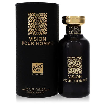 An image displaying Rihanah Vision Pour Homme by Rihanah Eau De Parfum Spray 3.4 oz for Men by Rihanah