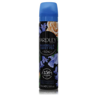 An image displaying Yardley Bluebell & Sweet Pea by Yardley London Body Fragrance Spray 2.6 oz for Women by Yardley London