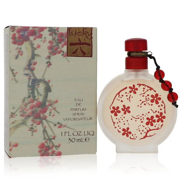 An image displaying Lucky Number 6 by Liz Claiborne Eau De Parfum Spray 1 oz for Women by Liz Claiborne