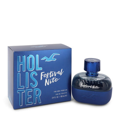 An image displaying Hollister Festival Nite by Hollister Eau De Toilette Spray 3.4 oz for Men by Hollister