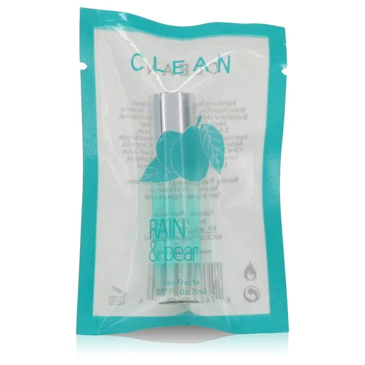 An image displaying Clean Rain & Pear by Clean Mini Eau Fraiche .17 oz for Women by Clean