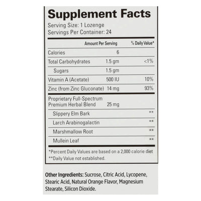 An image displaying Quantum Therazinc Cold Season Plus Lozenges Orange - 14 Mg - 24 Lozenges by Quantum Research