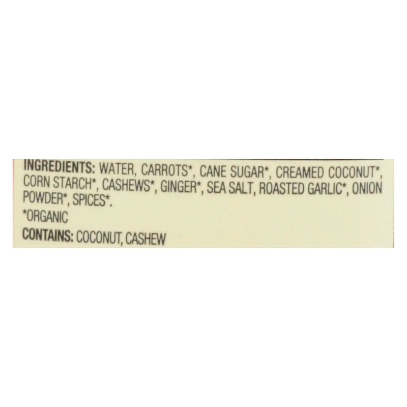 Pacific Natural Foods Carrot Ginger Soup - Organic Cashew - Case Of 12 - 32 Ounce.