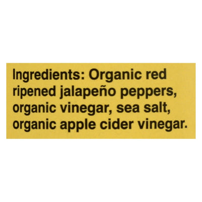 Organic Harvest Pepper Sauce - Organic Jalapeno - Case Of 12 - 5 Oz. - Orca Market