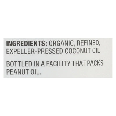 An image displaying Nutiva Organic Coconut Oil - Refined - Case Of 6 - 23 Fl Oz. by Nutiva