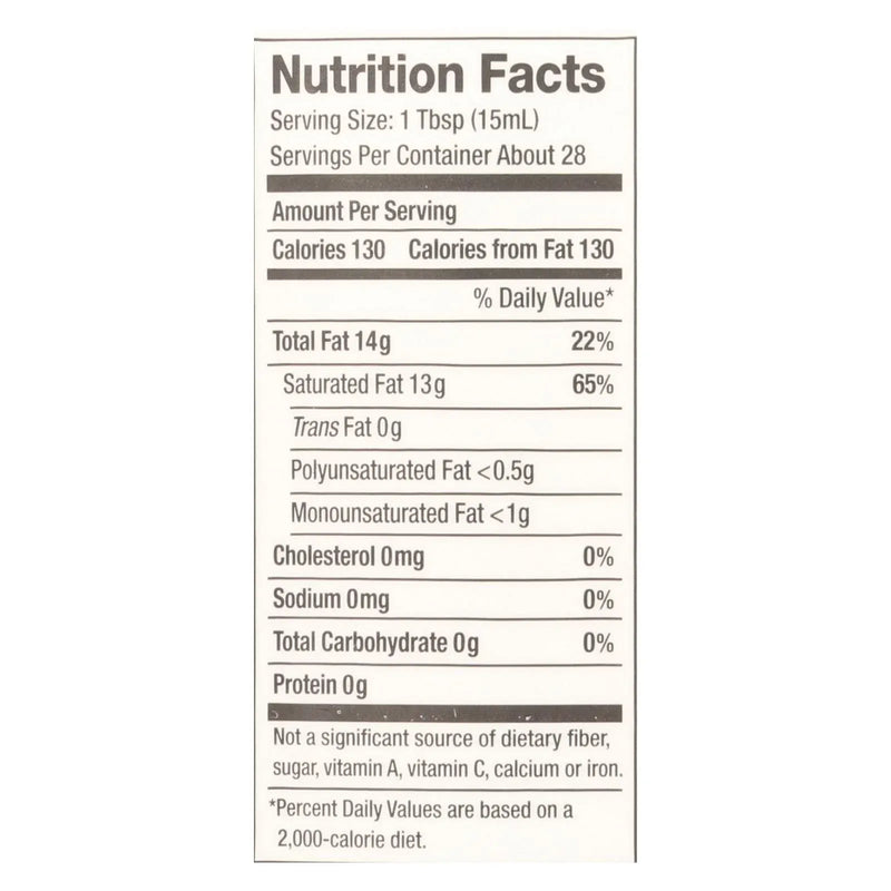 An image displaying Nutiva Coconut Oil - Organic - Superfood - Virgin - Unrefined - 14 Ounce - Case Of 6 by Nutiva
