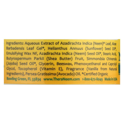 Theraneem Naturals Original Vanilla Neem Cream - 1 Each - 2 Fz - Orca Market