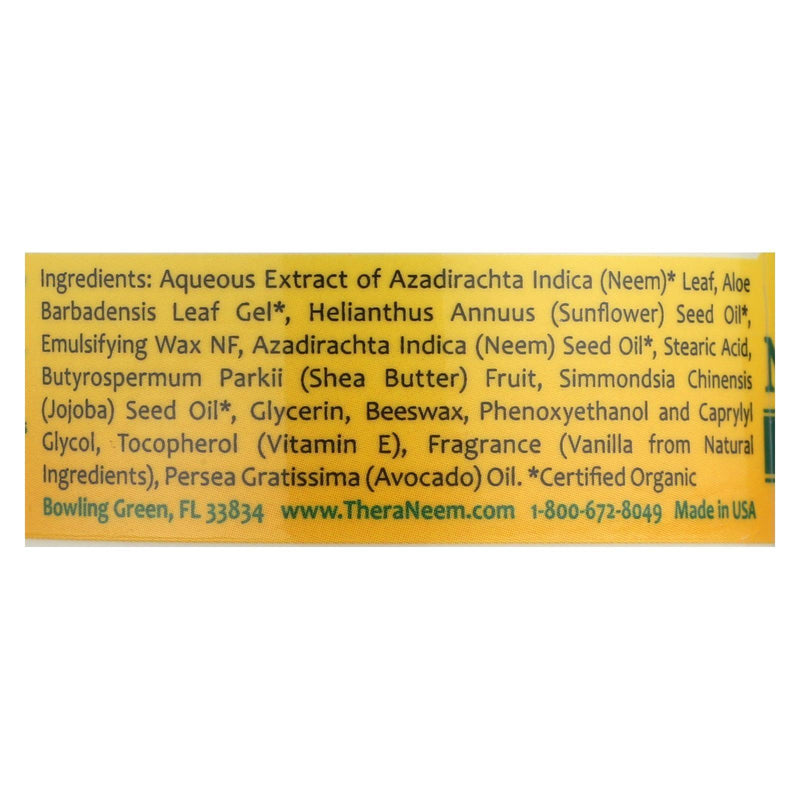 Theraneem Naturals Original Vanilla Neem Cream - 1 Each - 2 Fz - Orca Market