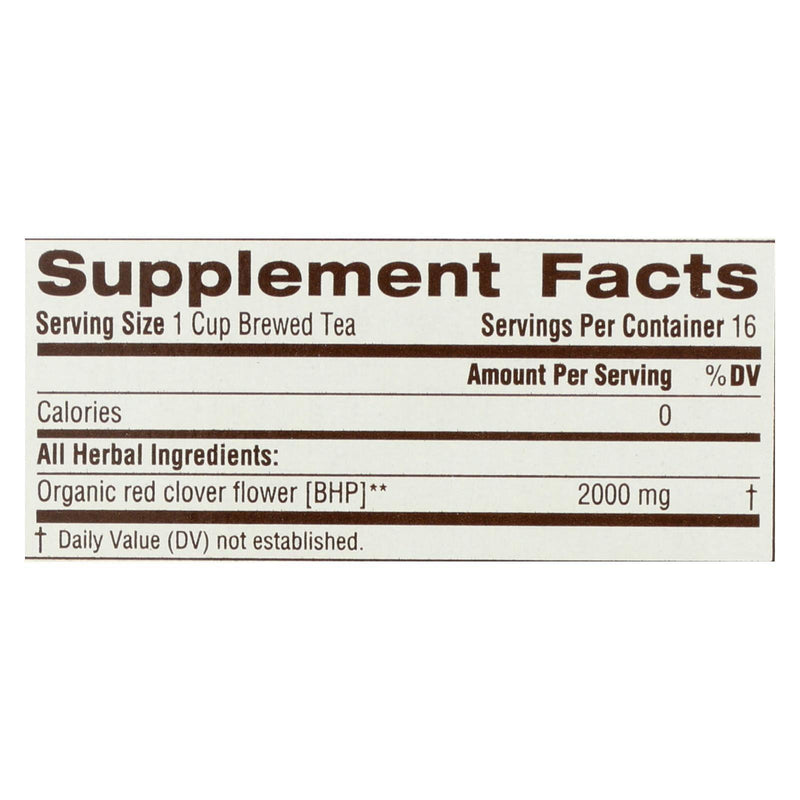 Traditional Medicinals - Herb Tea Red Clover - Case Of 6 - 16 Bag - Orca Market