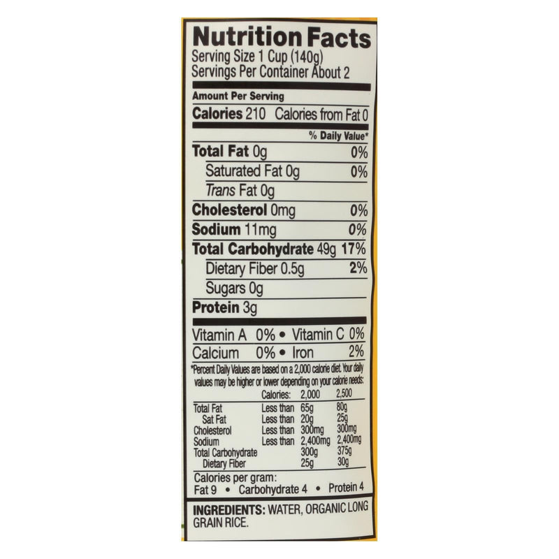 Tasty Bite - Rice Sticky - Case Of 6 - 8.80 Oz - Orca Market