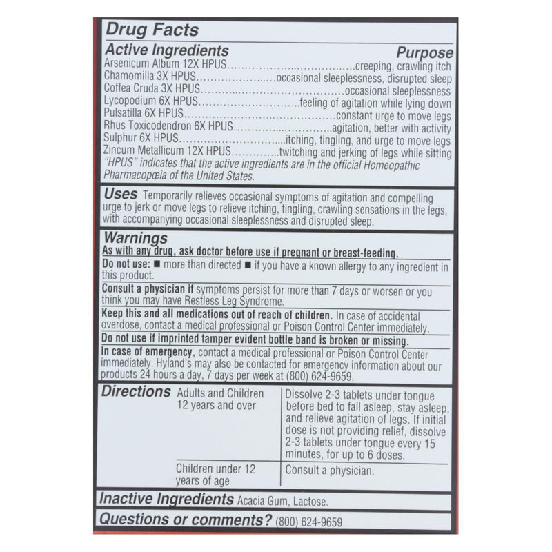 Hylands Homeopathic - Restful Legs Pm - 50 Tab - Orca Market