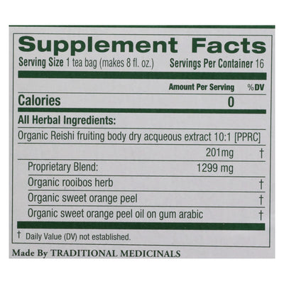 Traditional Medicinals - Tea Herbal Reishi - Case Of 6 - 16 Bag - Orca Market