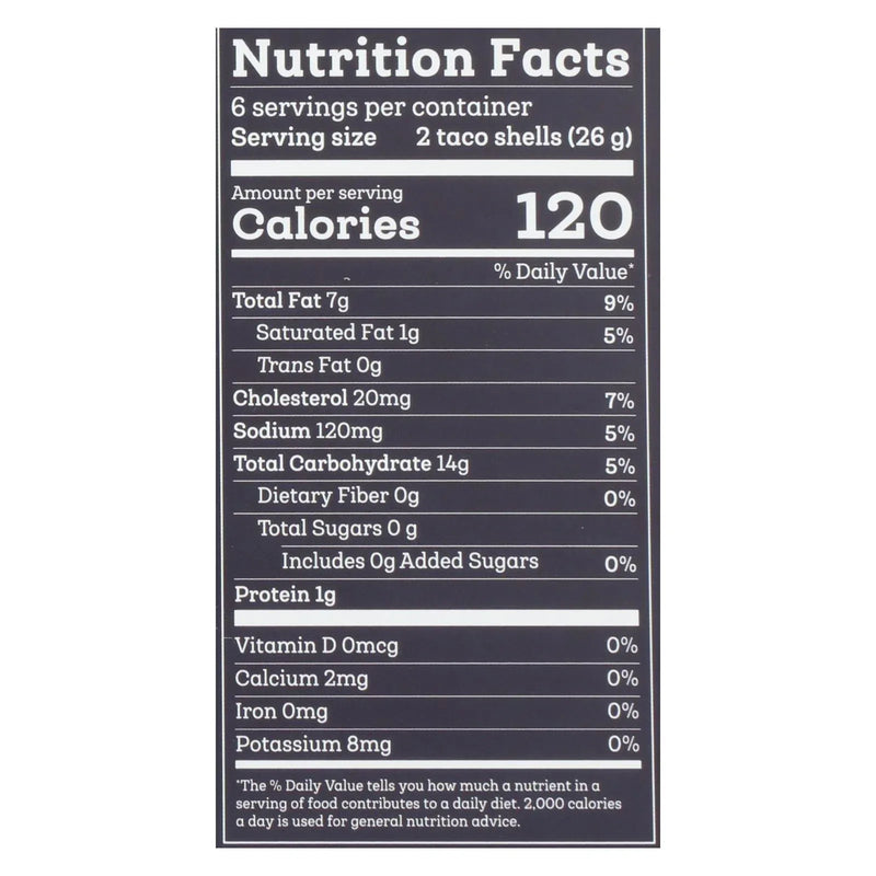 An image displaying Siete - Taco Shells Grain Free - Case Of 12 - 5.5 Ounce by Siete