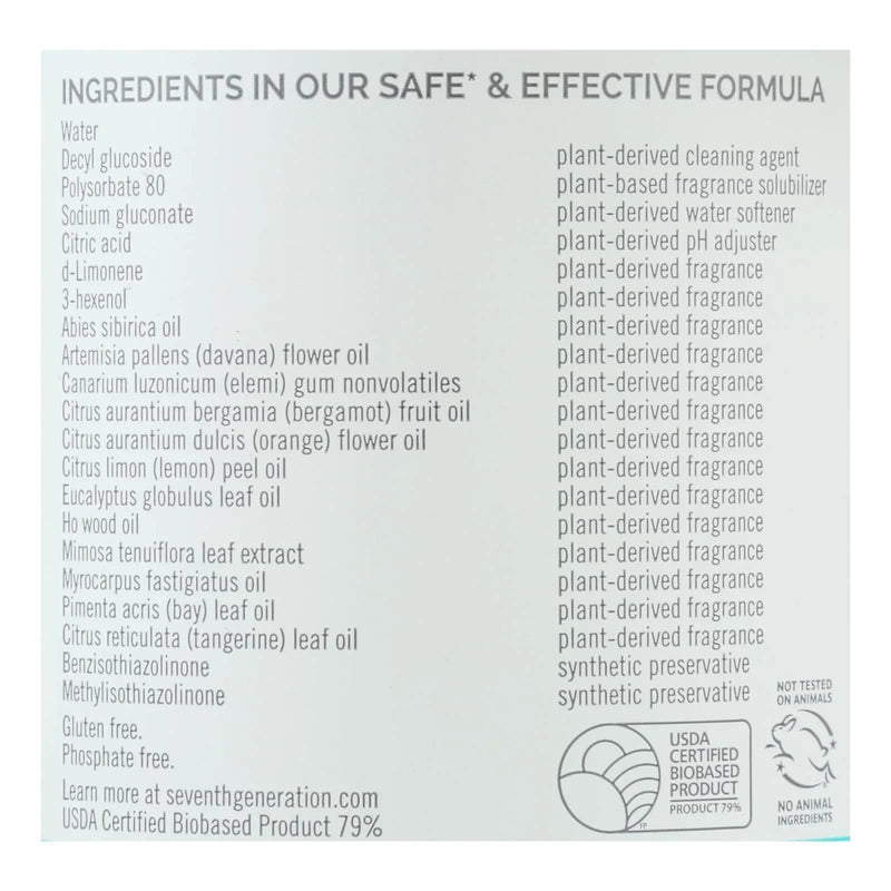 An image displaying Seventh Generation - Cleaner Glass Sparkeling Sea - Case Of 8 - 23 Ounce by Seventh Generation