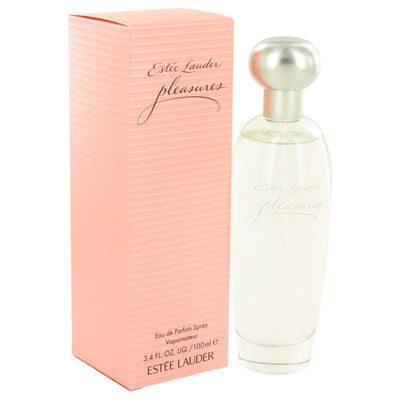 An image displaying PLEASURES by Estee Lauder Eau De Parfum Spray for Women by Estee Lauder