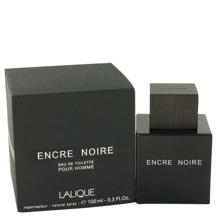 An image displaying Encre Noire by Lalique Eau De Toilette Spray for Men by Lalique