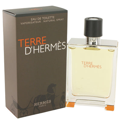 An image displaying Terre D'Hermes by Hermes Eau De Toilette Spray for Men by Hermes