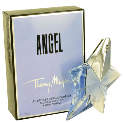 An image displaying ANGEL by Thierry Mugler Eau De Parfum Spray Refillable for Women by Thierry Mugler