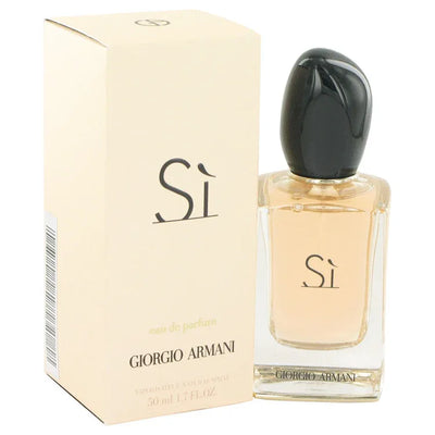 An image displaying Armani Si by Giorgio Armani Eau De Parfum Spray by Giorgio Armani