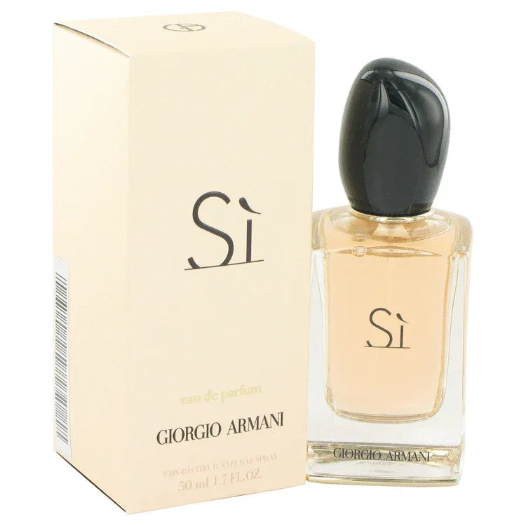 An image displaying Armani Si by Giorgio Armani Eau De Parfum Spray by Giorgio Armani