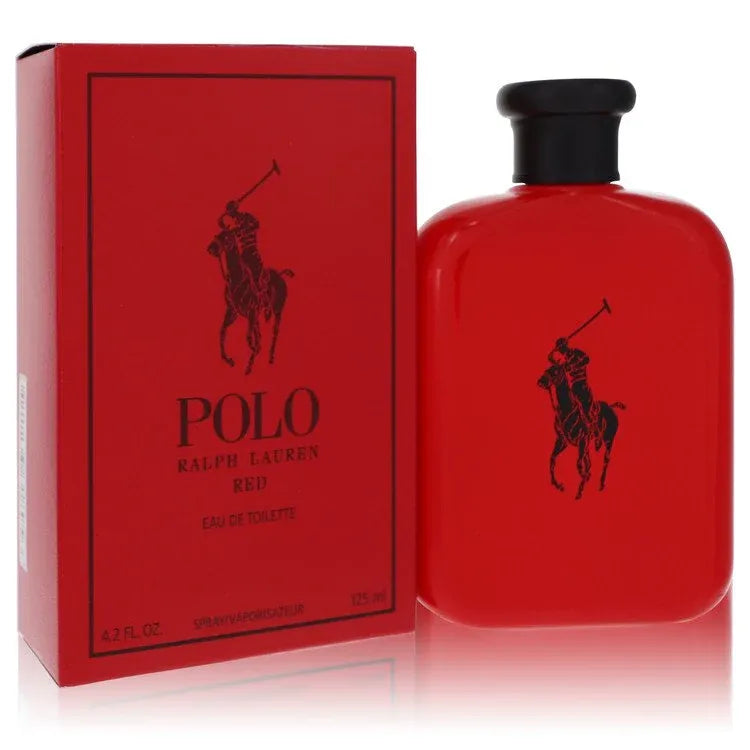 An image displaying Polo Red by Ralph Lauren Eau De Toilette Spray for Men by Ralph Lauren