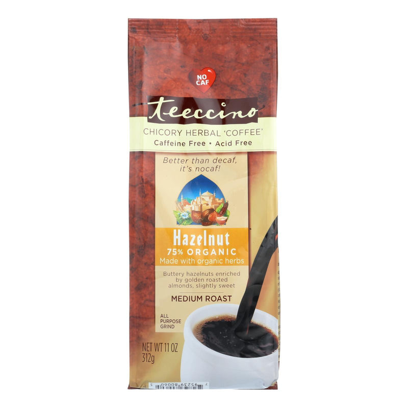 Teeccino Mediterranean Herbal Coffee Hazelnut - 11 Ounce - Case Of 6
