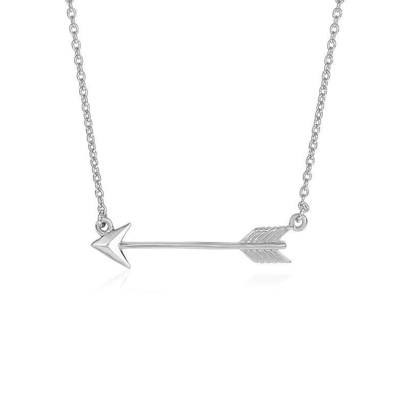 An image displaying Necklace with Arrow in Sterling Silver by Orca Market