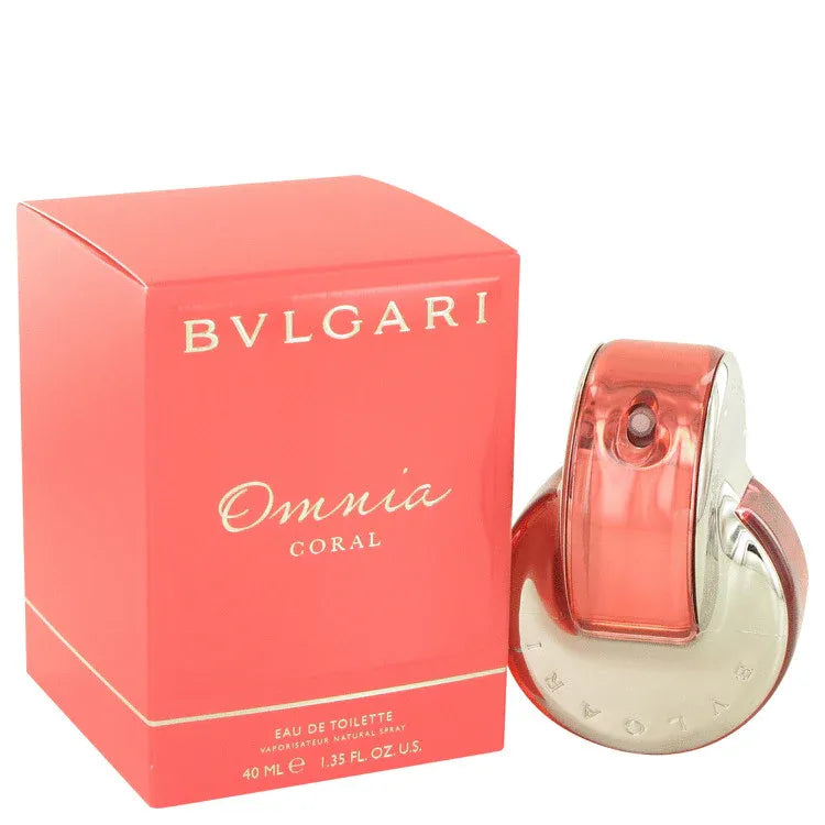 An image displaying Omnia Coral by Bvlgari Eau De Toilette Spray for Women by Bvlgari