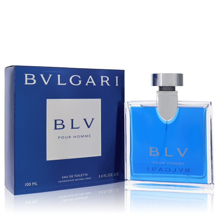 An image displaying BVLGARI BLV by Bvlgari Eau De Toilette Spray for Men by Bvlgari