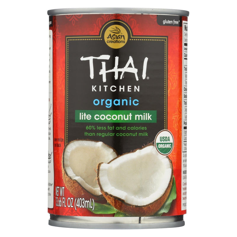Thai Kitchen Organic Lite Coconut Milk - Case Of 12 - 13.66 Fl Ounce
