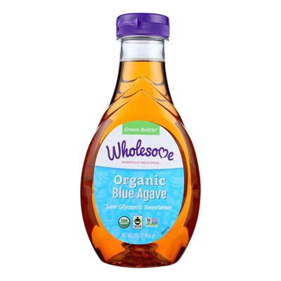 An image displaying Wholesome Sweeteners Blue Agave - Organic - 23.5 Ounce - Case Of 6 by Wholesome Sweeteners